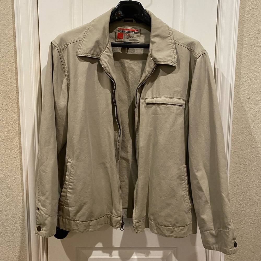 Mossimo MoCo tan/brown trucker jacket sz. Large